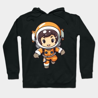 kid astronaut cartoon Hoodie